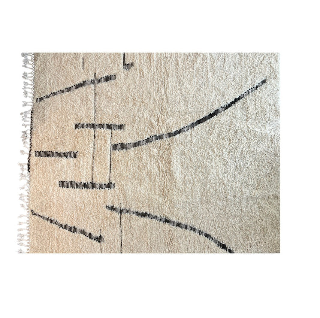 Leila Rug - White - High-Low