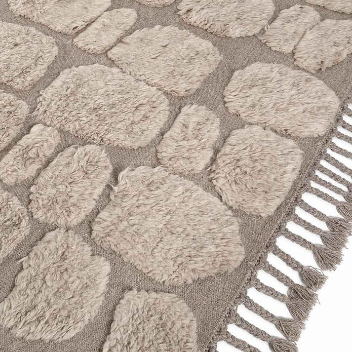 Cress  Rug - White/Charcoal- High-Low