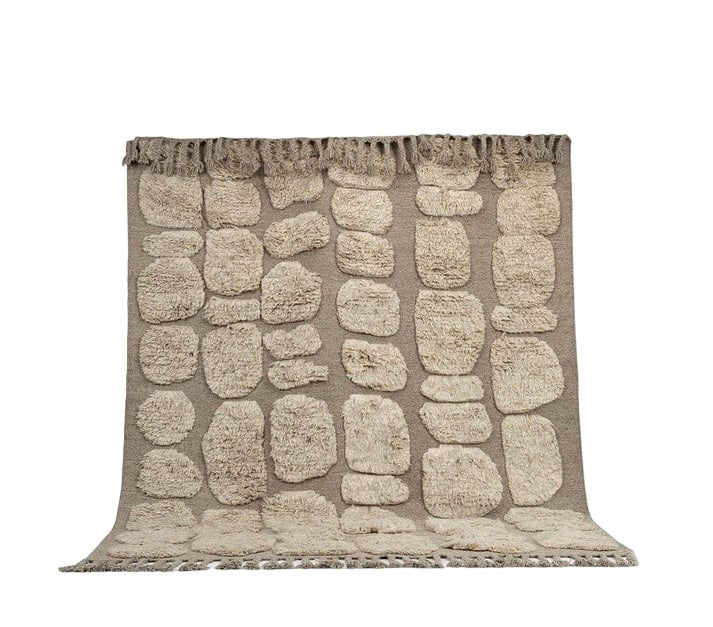 Cress  Rug - White/Charcoal- High-Low