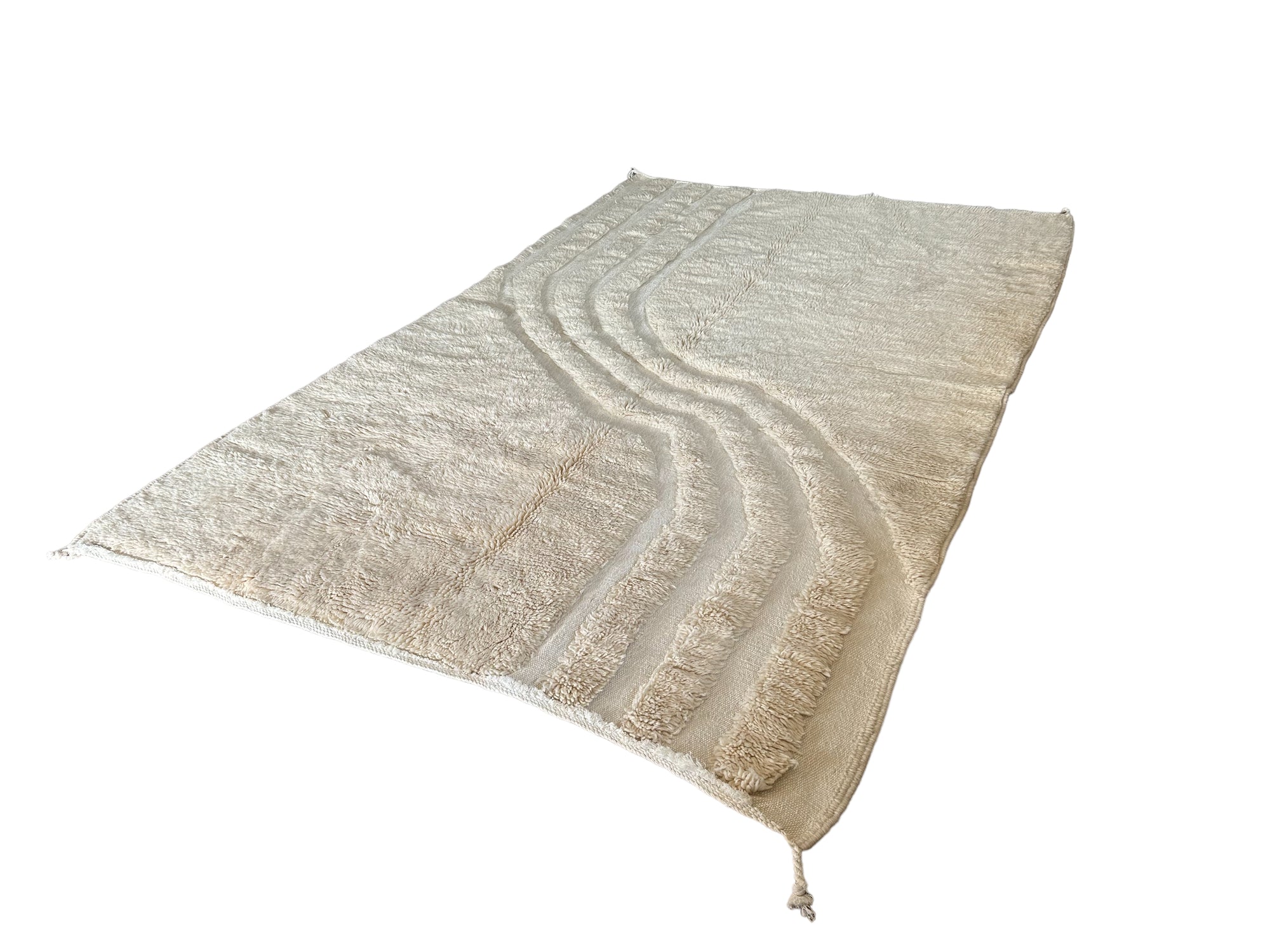 Brixton Rug - White | Orange - High-Low