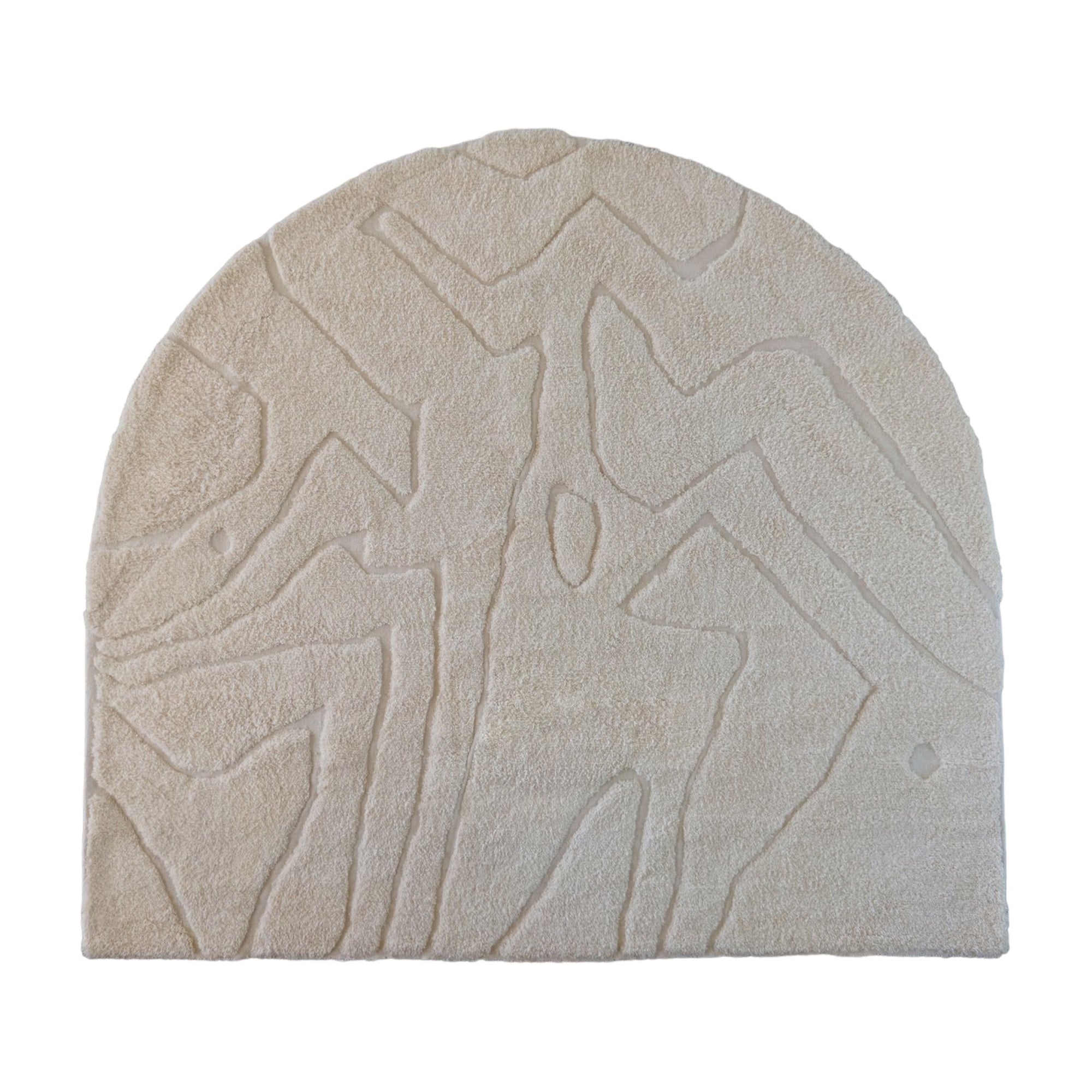 Madouk x MELLON - Ceremony Rug - White - High-Low
