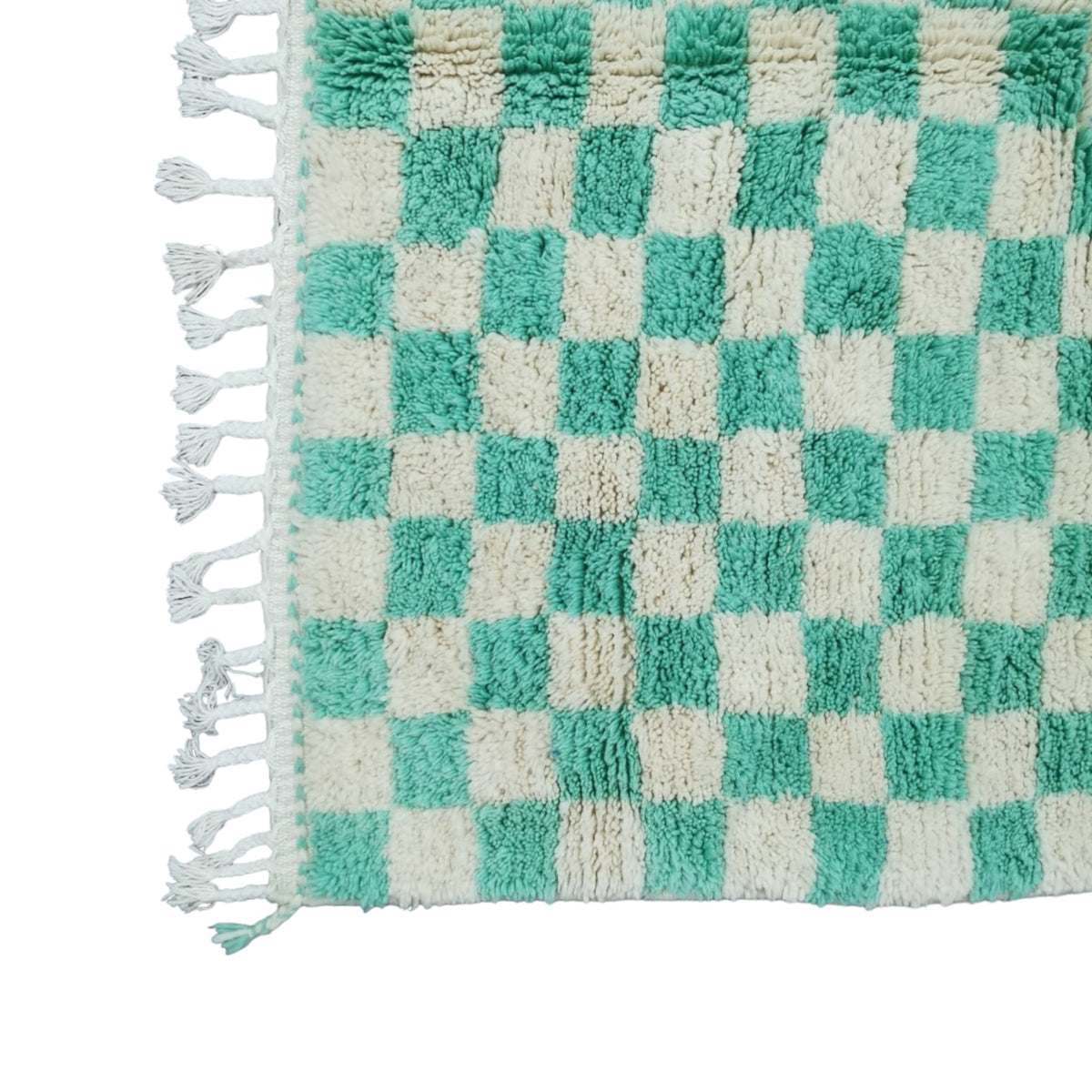 Cleo Rug Cleo Rug – Knotted Wool Checkered Rug in Bold Artisan Colors