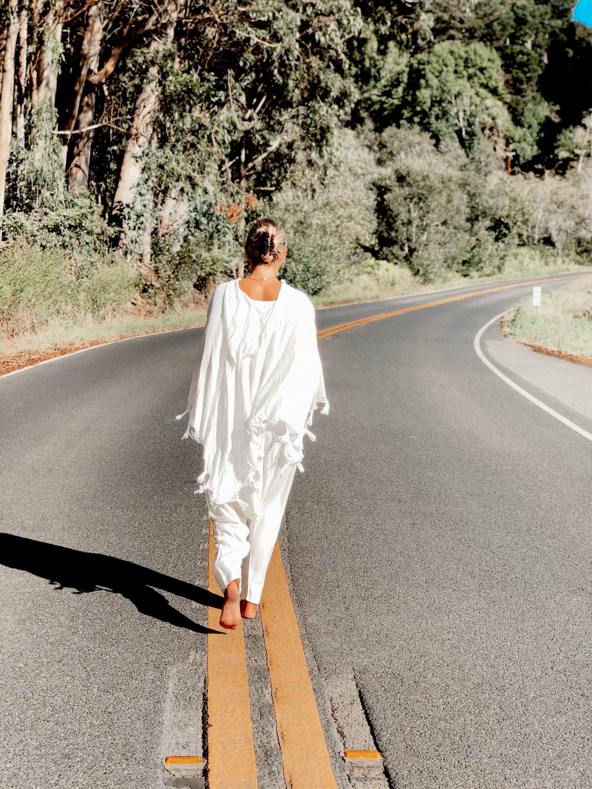 Linen Poncho - Hooded Style