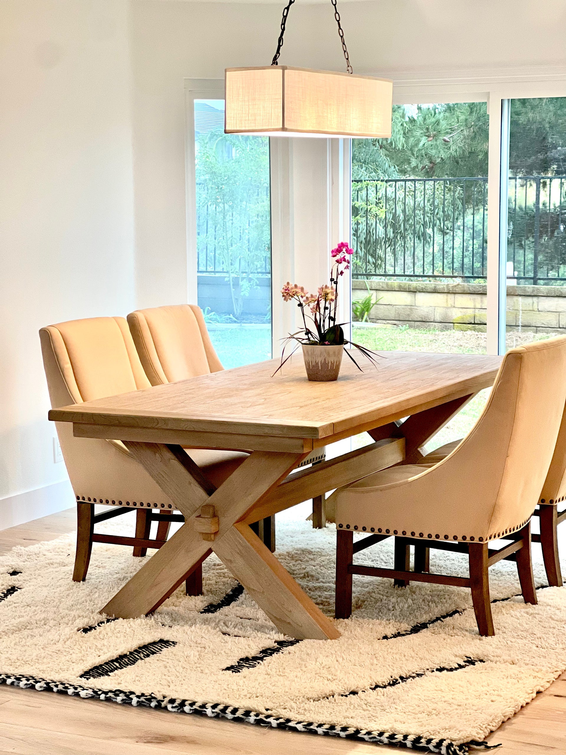 Leila Rug - White - High-Low