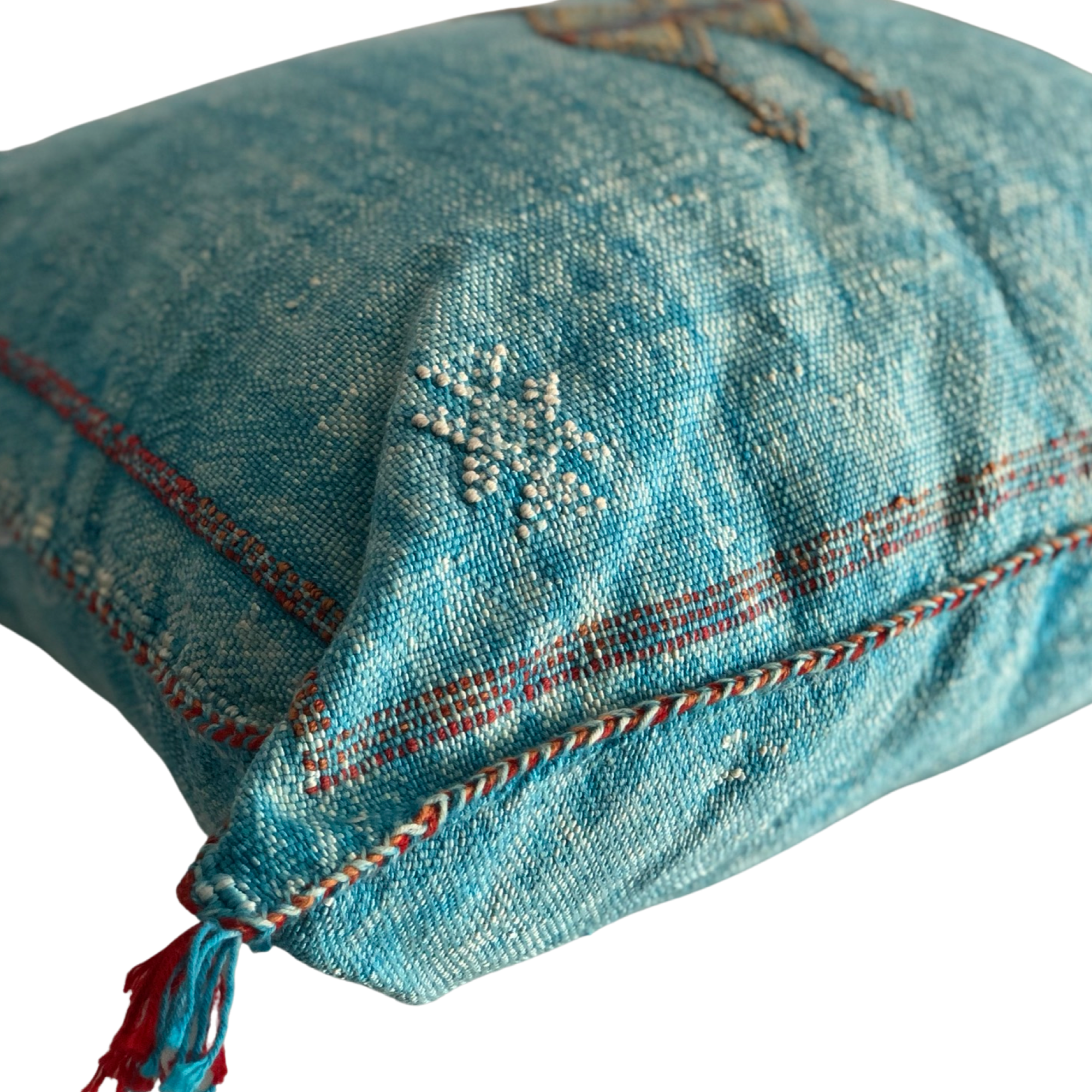 Sabra Pillow - Blue - Cactus Silk