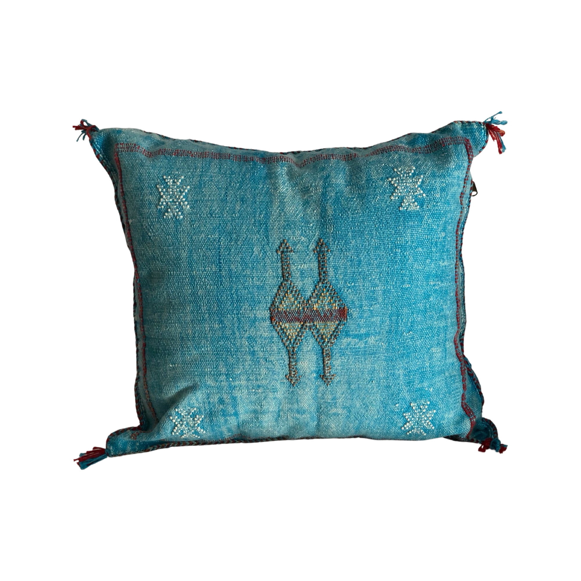 Sabra Pillow - Blue - Cactus Silk