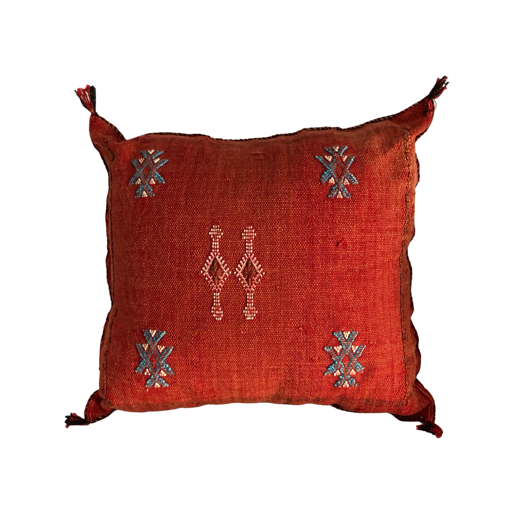 Sabra Pillow - Red - Cactus Silk