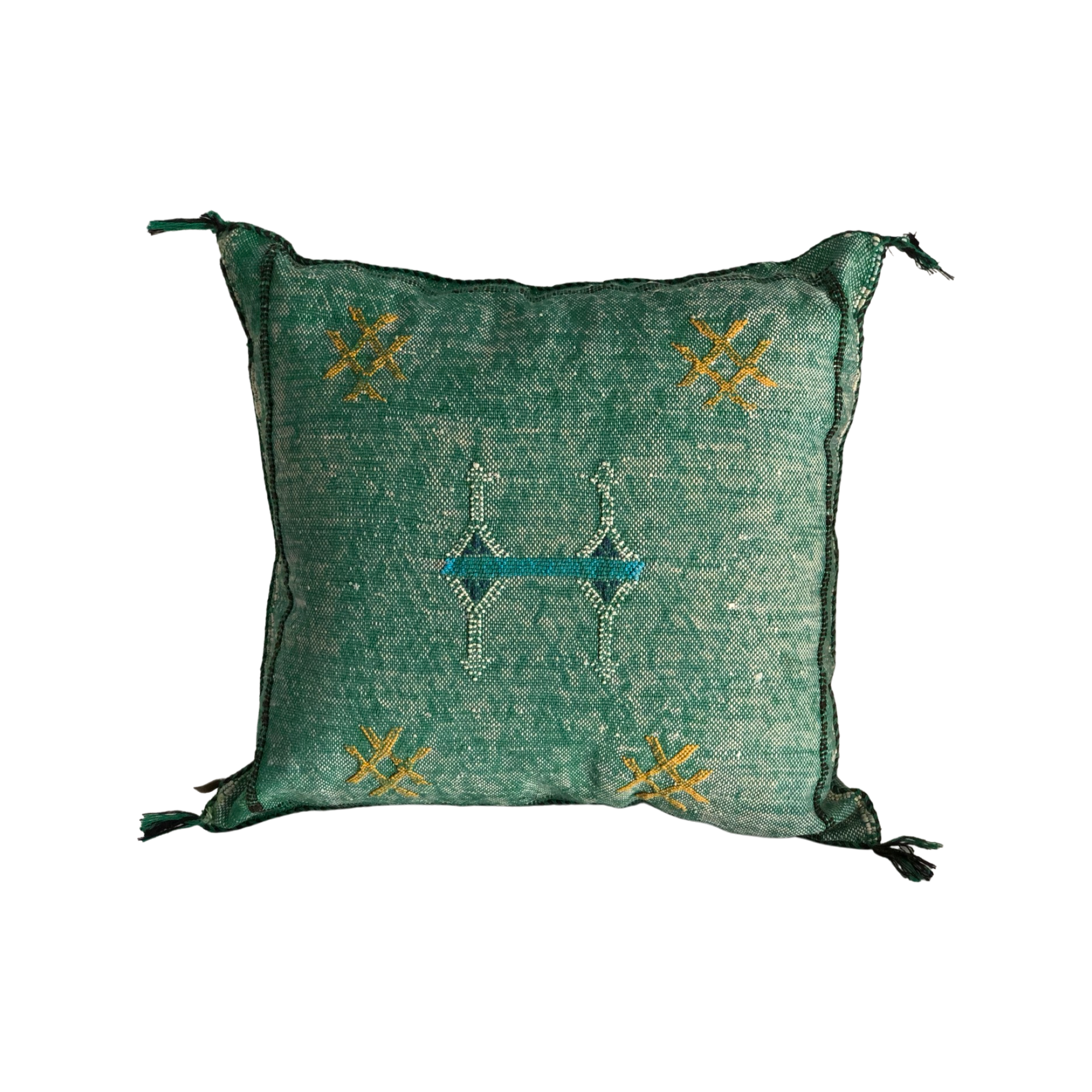 Sabra Pillow - Green - Cactus Silk