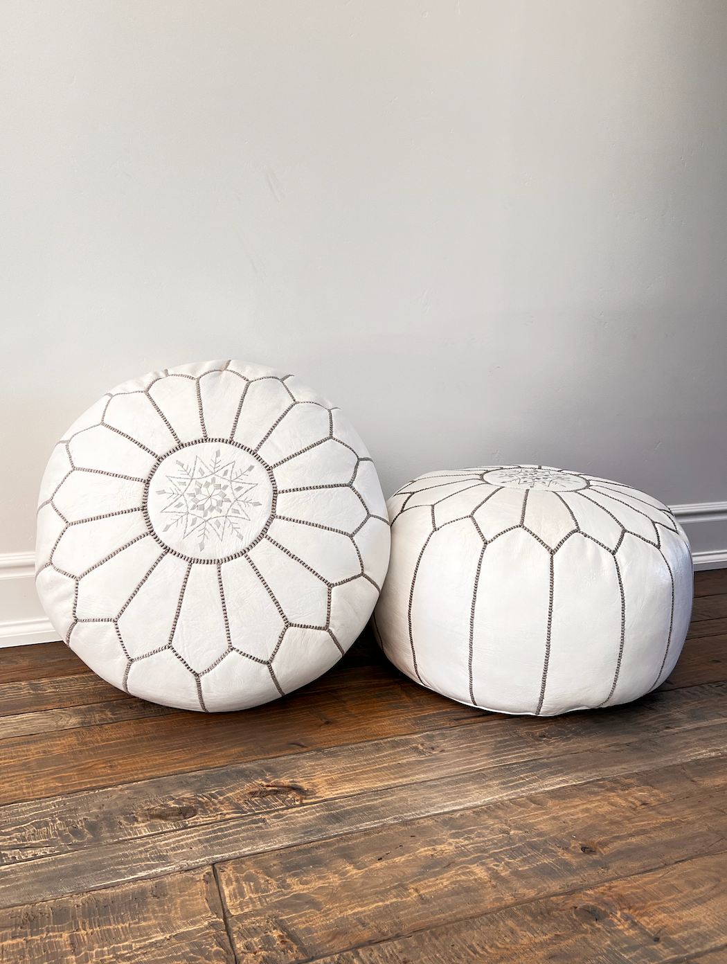 Moroccan Pouf - Leather