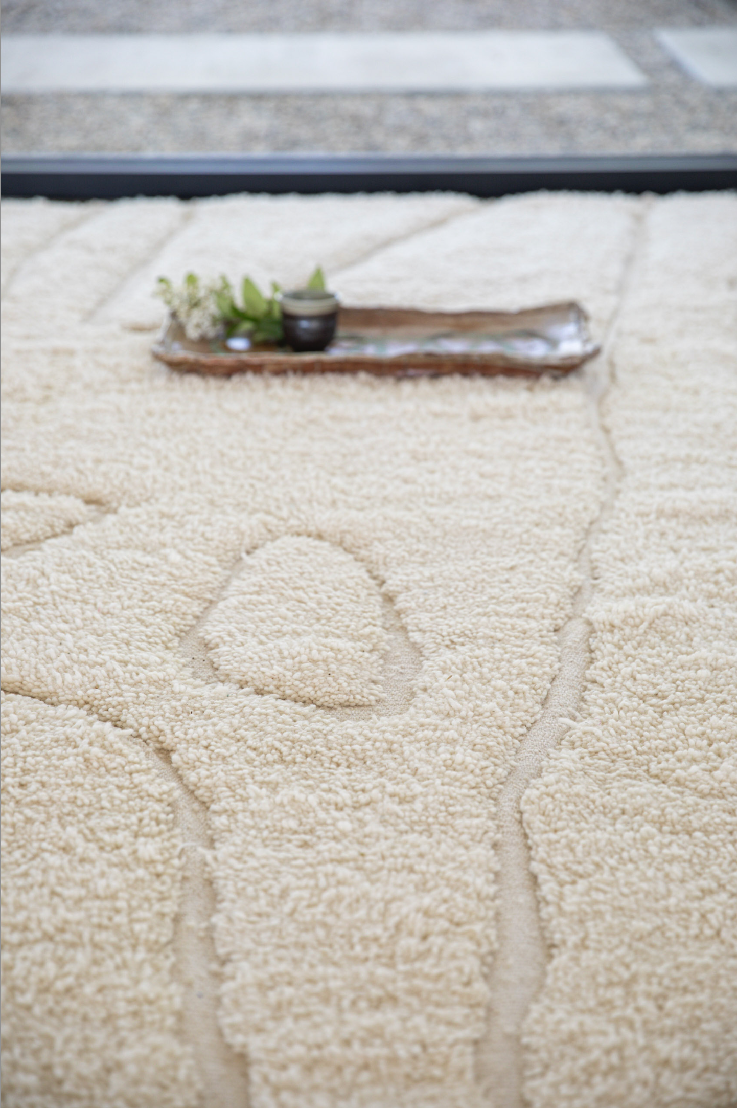 Madouk x MELLON - Ceremony Rug - White - High-Low